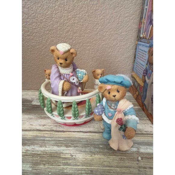 Cherished Teddies Romeo & Juliet Collector Set 1996 Pre-owned in Box w/FLAW - Picture 15 of 16